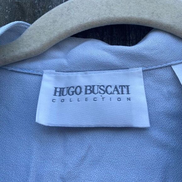 Hugo Buscati Light Blue Button Front Tunic | 10 - Picture 2 of 4